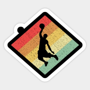 Retro Vintage 80s Basketball Gift For Basketball Players Sticker